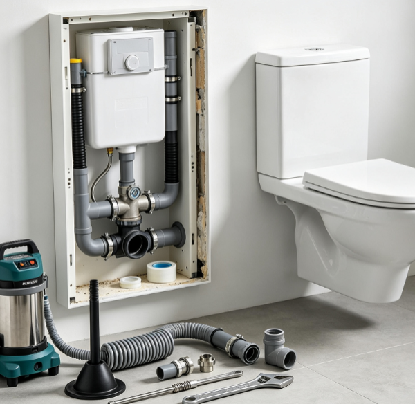 Wall-Hung Toilet Concealed System Clearance